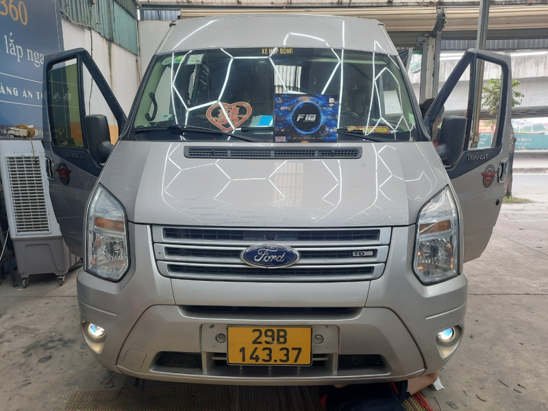 Độ đèn nâng cấp ánh sáng Xlight F10 New có mắt quỷ cho xe Ford Transit 29B14337